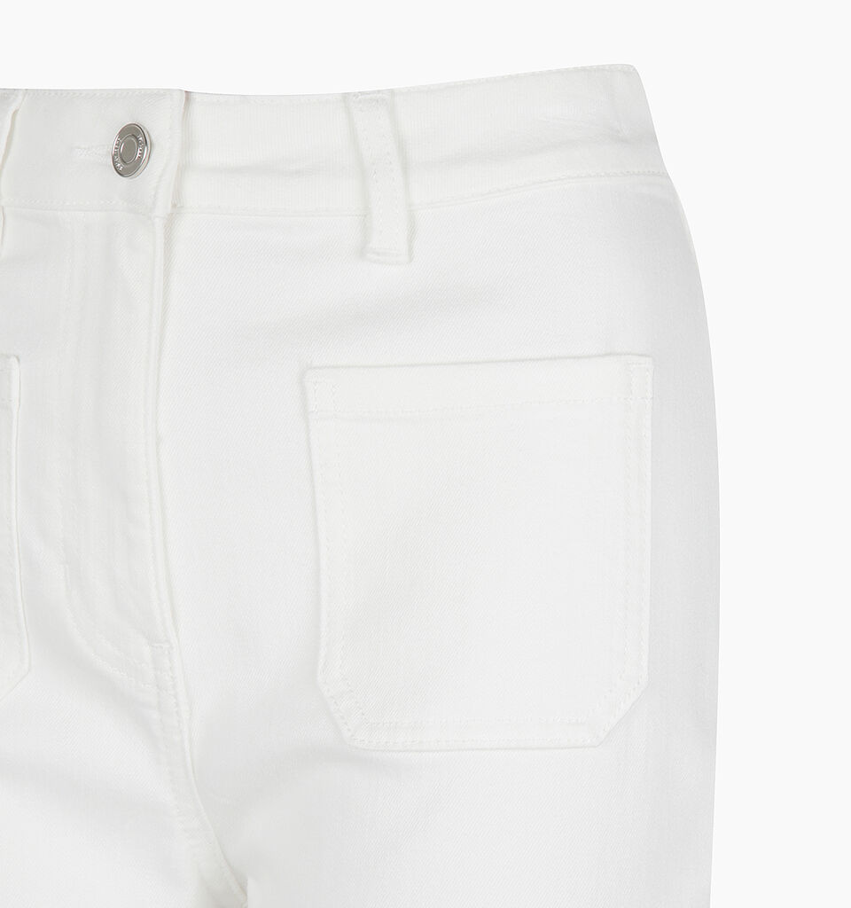 White bootcut denim trousers - sisley k jeans flare & bootcuts - Creamy White | Sisley K image number 2